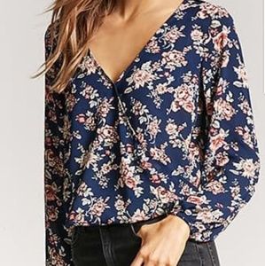 NWT F21 Surplice Blouse